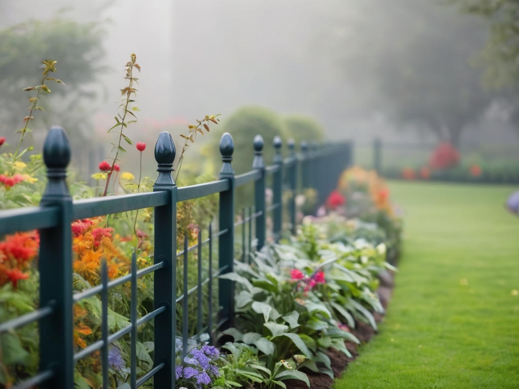 Garten im Nebel, Gartenzaun